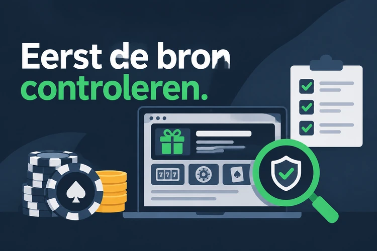 Eerst de bron controleren