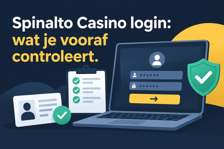 Spinalto Casino login: wat je vooraf controleert