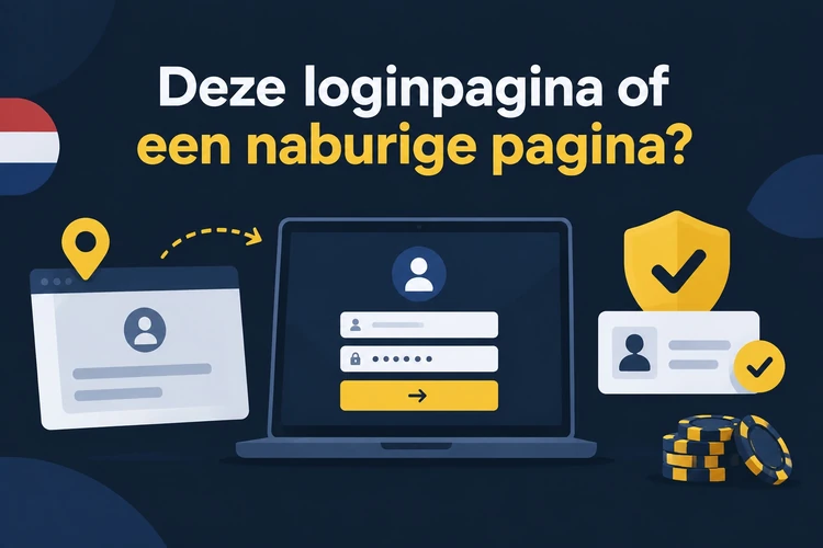 Deze loginpagina of een naburige pagina?