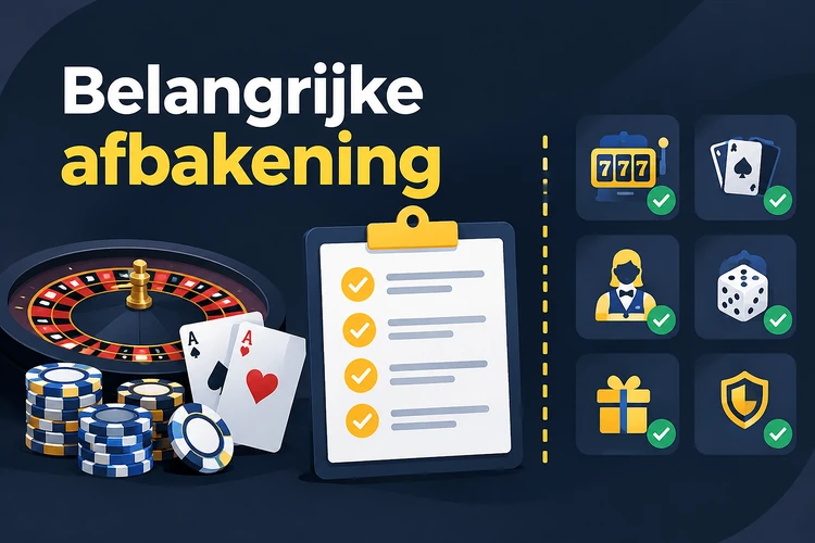 Belangrijke afbakening